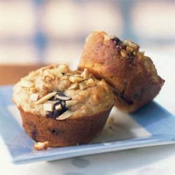Blueberry Power Muffins With Almond Streusel recipe