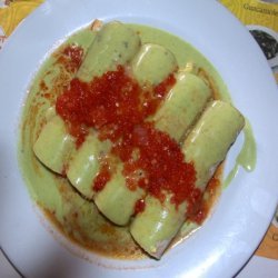 Papadzules : Mayan Egg Enchiladas With Pumpkin Seed Sauce recipe