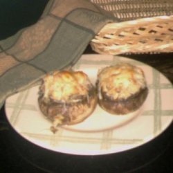 Spinach & Artichoke Stuffed Mushrooms recipe