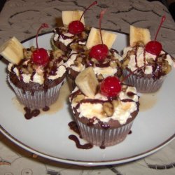 Banana Split Cupcakes recipe