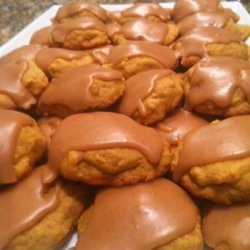 Pumpkin Cookies With Caramel Frosting recipe