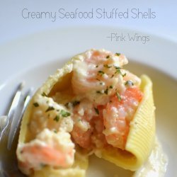 Creamy Seafood Stuffed Shells recipe