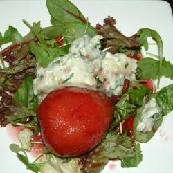 Mascarpone, Gorgonzola and Poached Pear Salad recipe