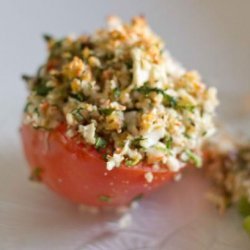 Baked Tomatoes With Crab recipe