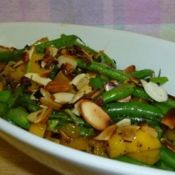 Grilled Grean Beans and Fruit recipe