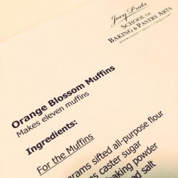 Orange Blossom Muffins recipe