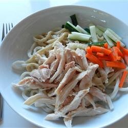 Chicken and Cold Noodles with Spicy Sauce recipe