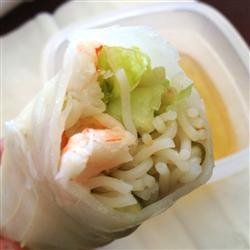 Vietnamese Spring Rolls With Dipping Sauce recipe