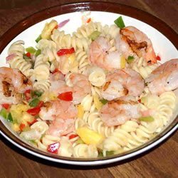 Pasta with Grilled Shrimp and Pineapple Salsa recipe