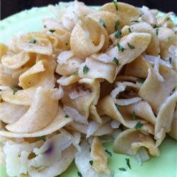 Kohlrabi and Egg Noodles recipe
