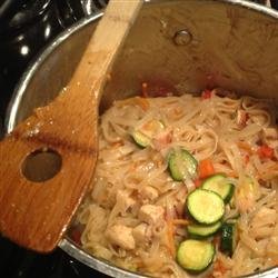 One Pot Thai-Style Rice Noodles recipe
