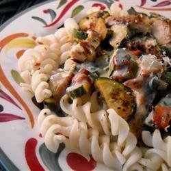 Chicken Zucchini Alfredo recipe