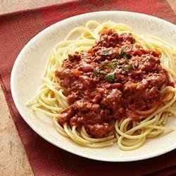 Spaghetti with Easy Bolognese Sauce recipe