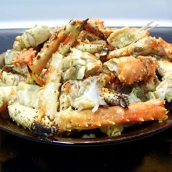 Garlic Crab Legs recipe
