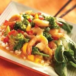 Mandarin Shrimp and Vegetable Stir Fry recipe
