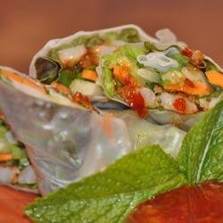Shrimp Summer Rolls with Asian Peanut Sauce recipe