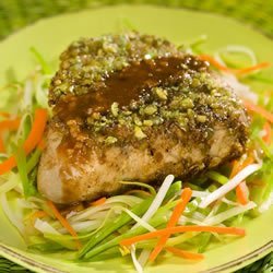 Wasabi Encrusted Tuna Steaks recipe