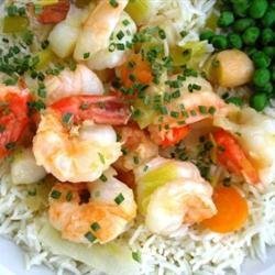 King Prawn and Scallop in Ginger Butter recipe