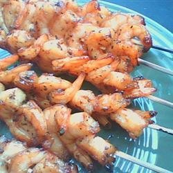 Sweet Grilled Shrimp Skewers recipe