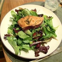 Seared Ahi Tuna with Watercress, Chile, and Ginger Salad recipe