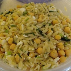 Orzo Salad With Chickpeas, Dill, and Lemon recipe