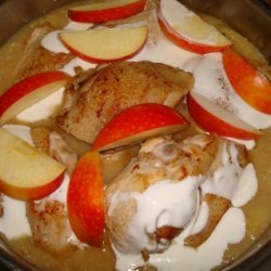 Chicken With Cider and Apples recipe