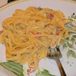 Crockpot Cheesy Chicken Spaghetti recipe