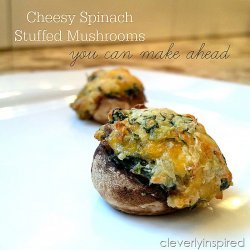 Stuffed Mushrooms With Spinach recipe