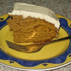 Pumpkin Spice Cake With Honey Frosting recipe