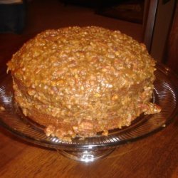 Autumn Spice Cake With Sticky Coconut-Pecan Icing recipe