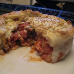 Individual Cheesy Pizza Pot Pie / Pies recipe