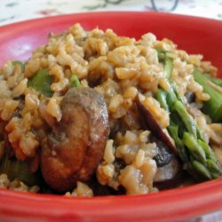 Risotto With Asparagus and Porcini Mushrooms recipe