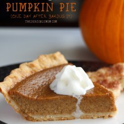 Homemade Pumpkin Pie recipe