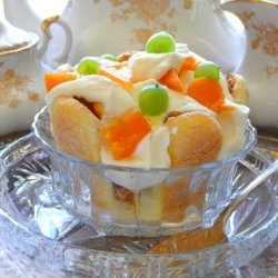 Apricot Gooseberry Layered Trifle Dessert With Mascarpone Cream recipe
