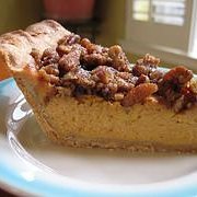 Pumpkin Pie With Pecan Streusel Topping recipe