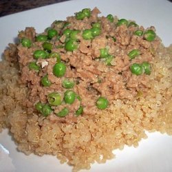 Ground Seitan With Peas recipe
