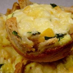 Cheese  Corn and Spinach Quiches recipe