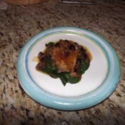 Warm Spinach and Grape Salad recipe