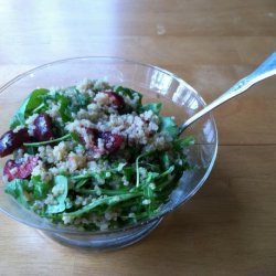 Wild Arugula-Quinoa Salad With Cherries recipe