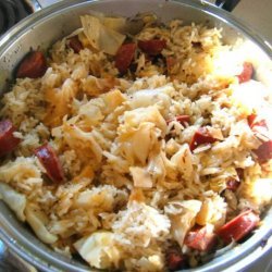 Kielbasa, Cabbage, & Rice Dinner recipe