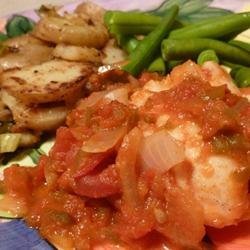Cod in Tomatoes with Wine recipe