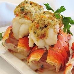 Crab-Stuffed Lobster Tail recipe