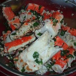 Marinated Crab Legs recipe