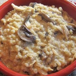 Mushroom Chicken Barley Risotto recipe
