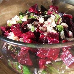 Roasted Beets and Sauteed Beet Greens recipe