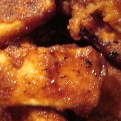 Crispy Barbequed Tofu Slices recipe