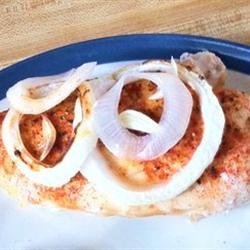 Baked Chicken and Onions recipe