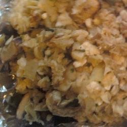Mushroom Onion Matzo Kugel recipe