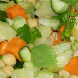 South Indian Chickpea Salad recipe