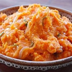 Sweet Potatoes with Caramelized Onions recipe